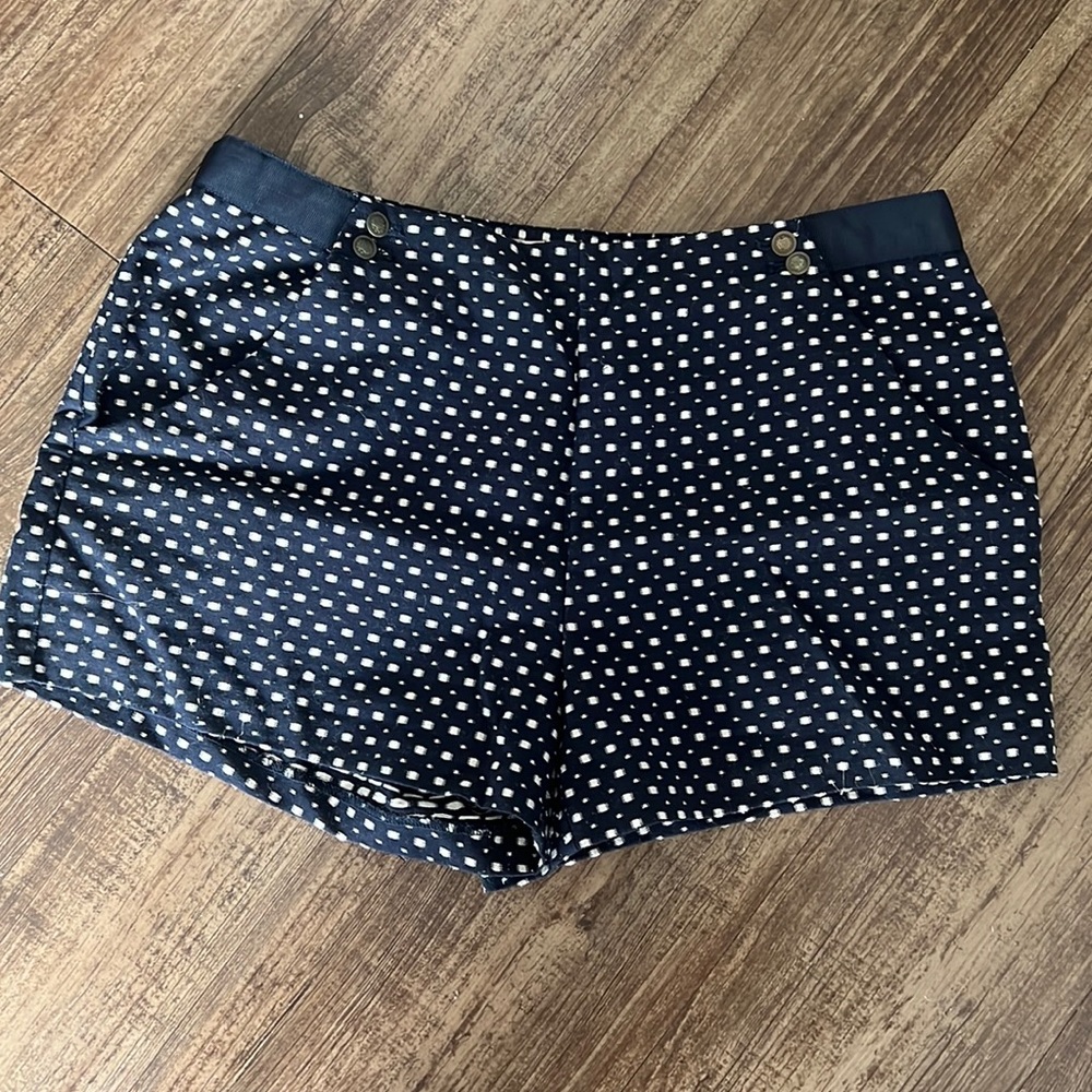 Navy Blue and White Classy Forever 21 Shorts